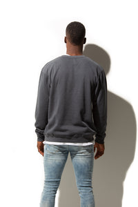 HERO-1020 Unisex Blank Crewneck Sweatshirt - Dark Heather