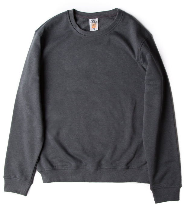 HERO-1020 Unisex Blank Crewneck Sweatshirt - Dark Heather