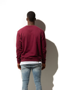 HERO-1020 Unisex Blank Crewneck Sweatshirt - Maroon