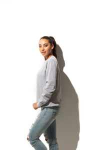 HERO-1020 Unisex Blank Crewneck Sweatshirt - Sport Grey