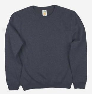 HERO-1020 Unisex Youth Blank Crewneck Sweatshirt - Dark Heather