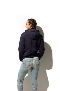 HERO-2020 Unisex Blank Hoodie - Navy Blue