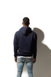 HERO-2020 Unisex Blank Hoodie - Navy Blue