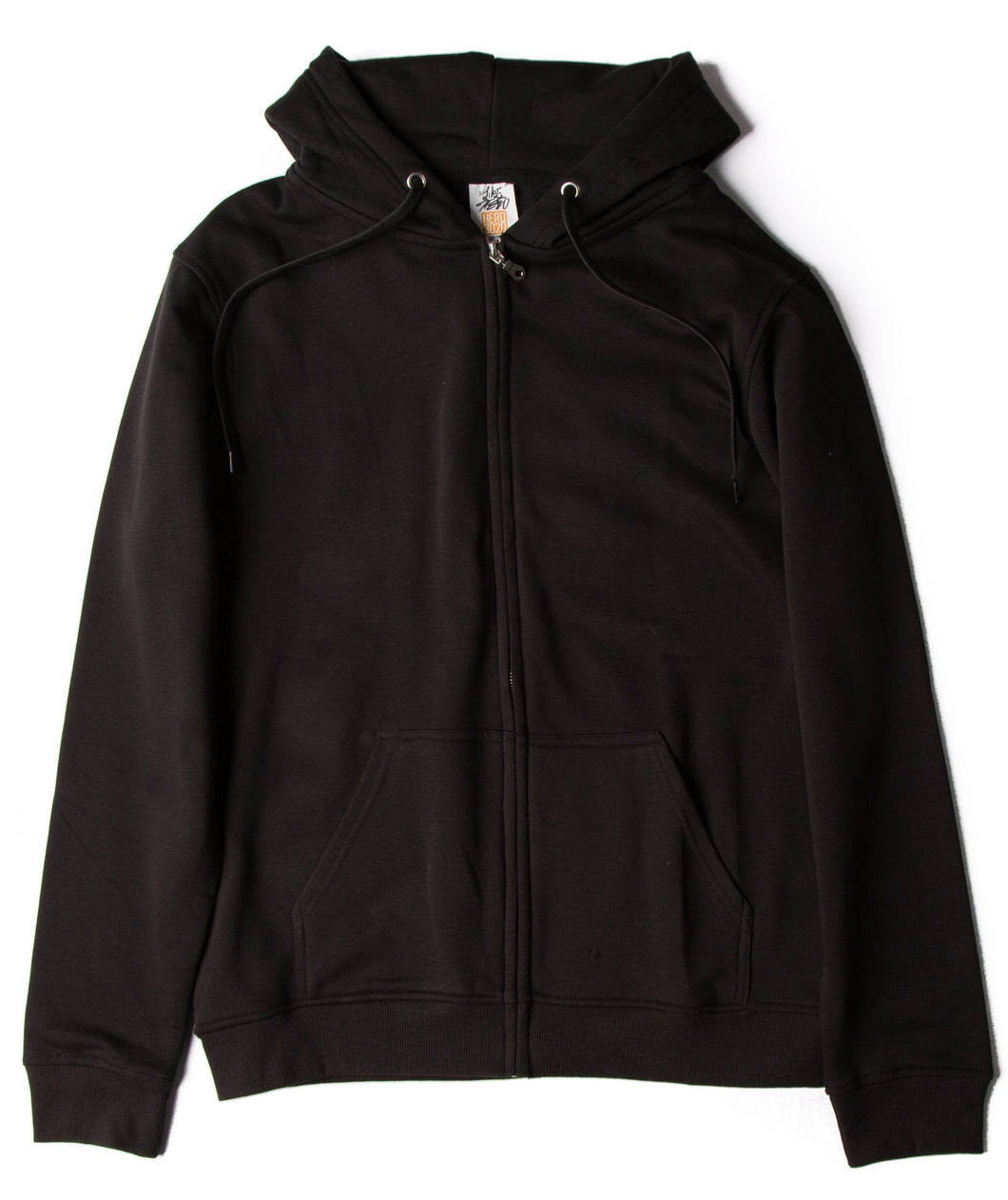 HERO-3020 Unisex Full Zip Hoodie - Black