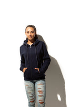 Load image into Gallery viewer, HERO-3020 Unisex Full Zip Hoodie - Navy Blue