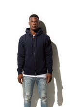 Load image into Gallery viewer, HERO-3020 Unisex Full Zip Hoodie - Navy Blue