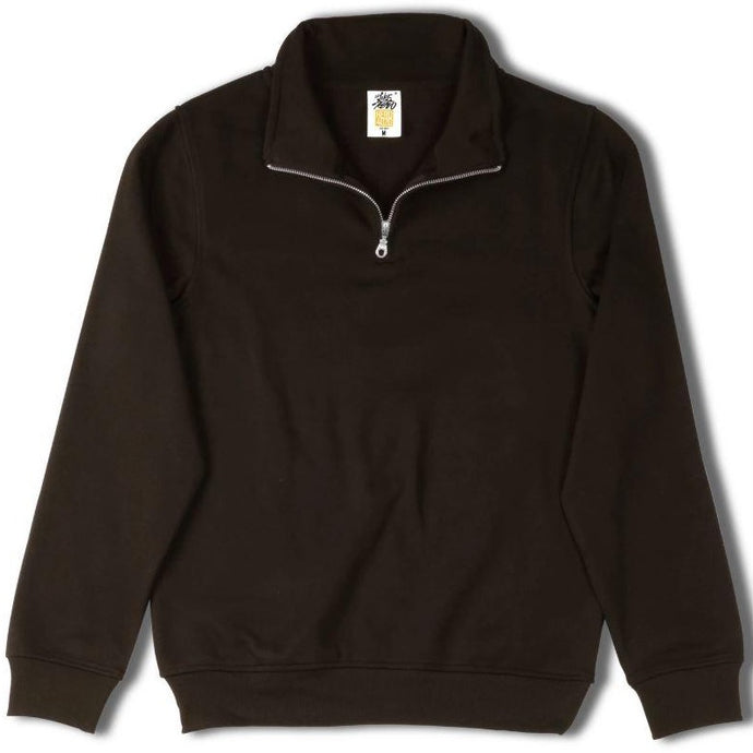 Hero-4020 Unisex Quarter Zip Sweatshirt - Black